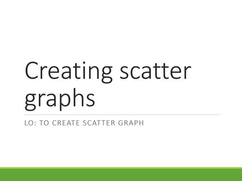 Creating Scatter graphs