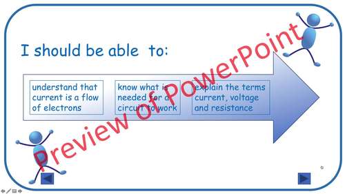 Current Electricity Intro 1 - 3 Lessons Plus Card Sort Team Game Middle School