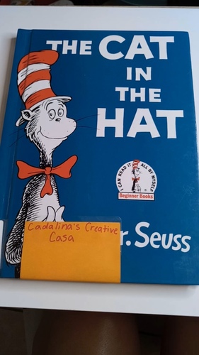Cat in the outlet hat read aloud