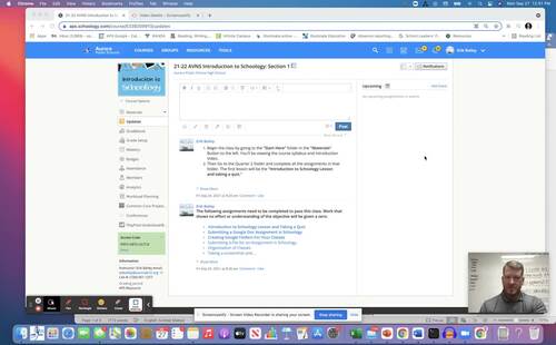 Preview of Introduction to Schoology: Taking a Quiz in Schoology