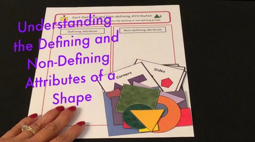 Preview of Defining and Non-Defining Attributes of a Shape Video