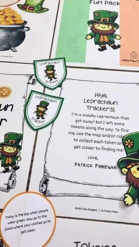 Saint Patrick's Fun Pack by Wolfe Paw Designs | TPT