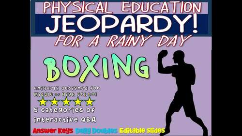 P.E. Jeopardy: "WINTER OLYMPICS" - handouts, reading & interactive PPT game