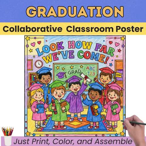 Graduation Collaborative Poster | Look How Far We’ve Come Activity