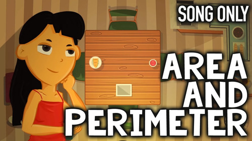 Preview of Area and Perimeter Song & Animation (Part of Larger Bundle)