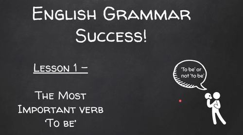 Preview of ESL Grammar Video Guide + Worksheet | 'to be' | Google Slide