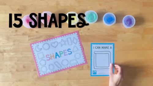 Shape Play Dough Mats | Hands-On 2D Shape Activities for Preschool & Kinder