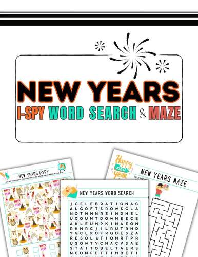 New Year Party Games for Kids | Printable New Year Activities | Winter ...