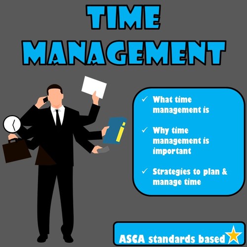 Preview of Time Management -Video Guidance Lesson (Distance Learning)