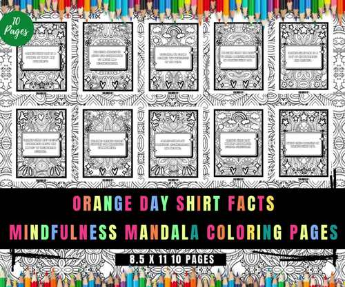 Orange Shirt Day Facts Activities, Mindfulness Relaxing Coloring Sheets ...