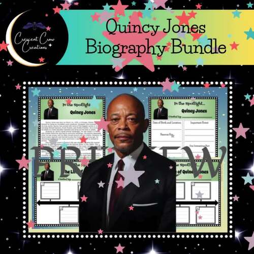 Quincy Jones Biography: Informational Text, Bio & Timeline Graphic ...
