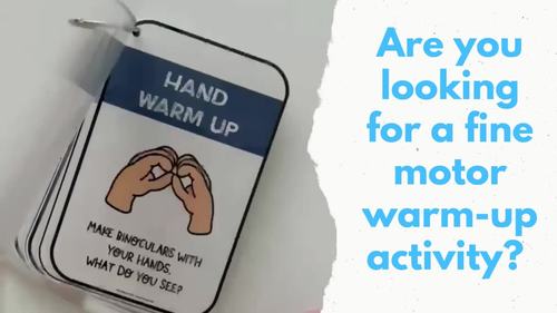 Hand Warm Up Exercises Occupational Therapy