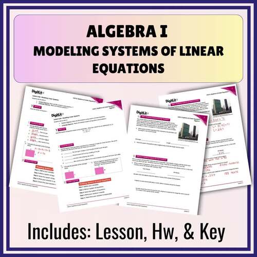 Modeling Linear Systems Guided Notes and Worksheets | 8th-10th Grade ...