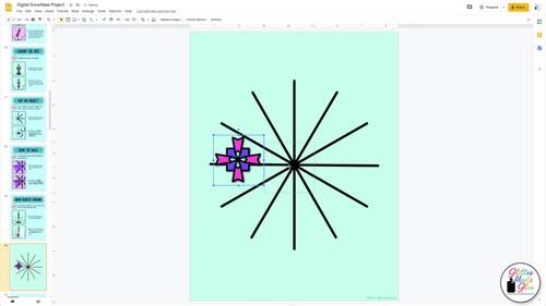 First Day Back After Winter Break Activity: Digital Build A Snowflake Craft