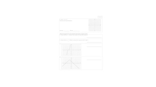 Parent Functions - 5 quizzes, 2 reviews & 5 tests by Marisa May Education