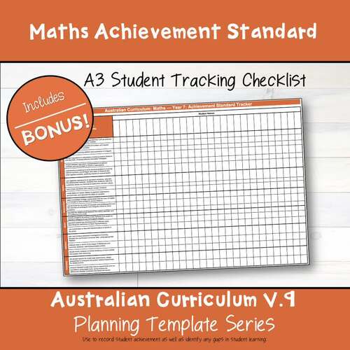 V9 Australian Curriculum MATHEMATICS ACHIEVEMENT STANDARD CHECKLISTS