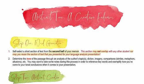 Abstract Tone Project Ap Appropriate Language Analysis Tpt