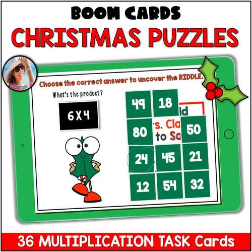 Christmas Multiplication Fact Fluency – Boom Cards | TPT