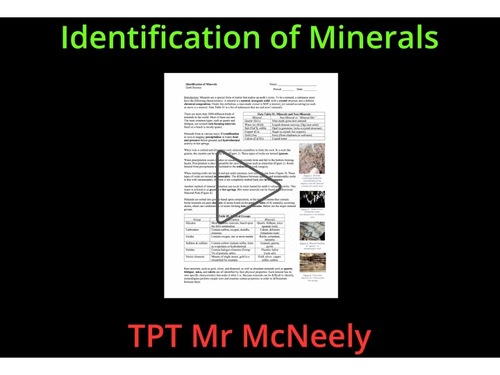 Identification of Minerals Lab Demo Video by Mr McNeely | TPT