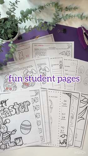 Easter Math Packet, Math Skill Review