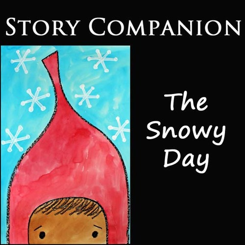 Preview of THE SNOWY DAY Book Companion Art Lesson | Directed Drawing & Painting Project