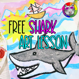 FREE Shark Art Lesson & Learn About Ms Artastic Art Resources