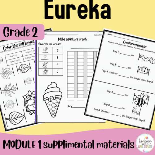 {Eureka Squared} Math grade 2 Module 1 supplemental work pages all topics