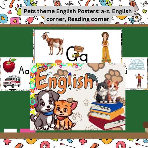 Pet theme English posters by Gizelle Geyer | TPT