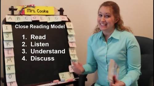Preview of ELA Close Reading Model and Writing Mini Lesson 2