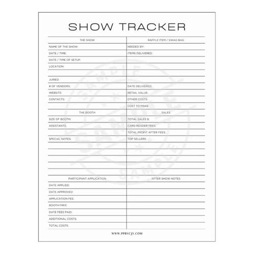 Craft Fair Printable Bundle | 4 Pages for Planning & Organizing Events