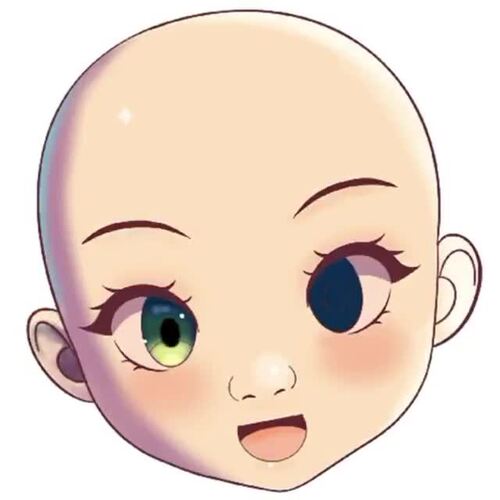 200 Procreate chibi head stamps , Procreate chibi emote brushes, chibi ...