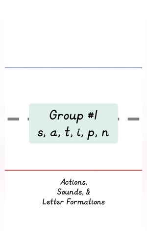 Preview of Jolly Phonics Group #1 s, a, t, i, p, n