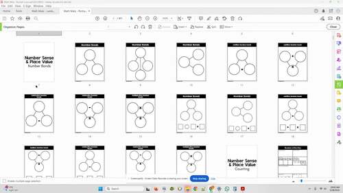800 Math Mats Games Graphic Organizer Anchor Chart Small Group Place ...