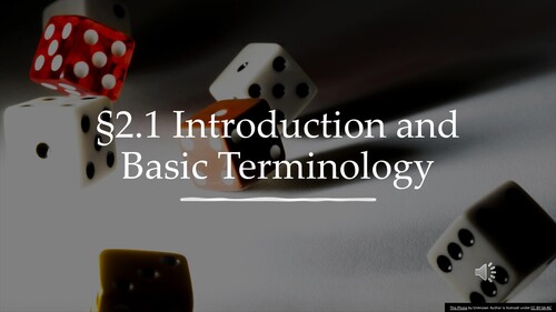Preview of 2.1 Introduction to Probability - Basic Terms