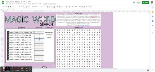 Law of Sines Digital Self Checking Activity for Pre Calculus | TPT