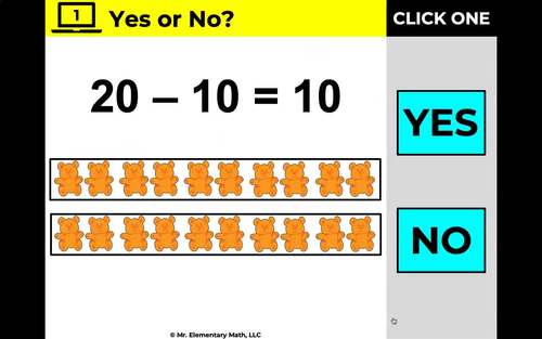 1st Grade Subtract Multiples of 10 Digital Math Games ...