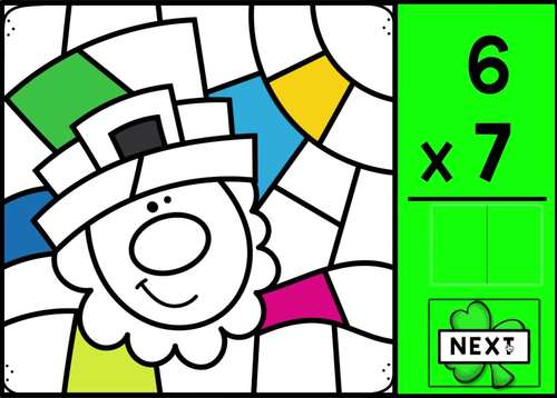 St Patricks Day Multiplication Fact Fluency Practice Digital Math Boom ...