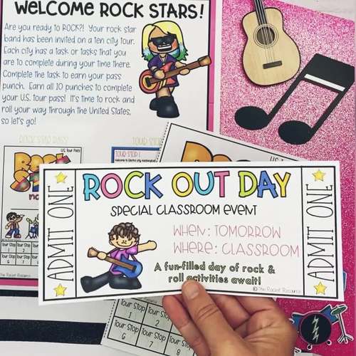 Rock & Roll Activities for a Classroom Theme Rock Your School Day