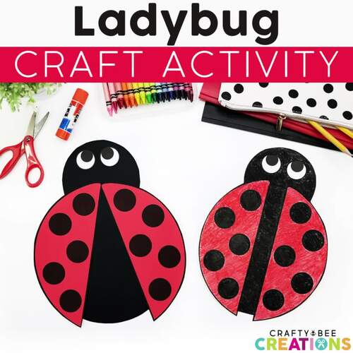 Ladybug Craft, Spring Craft Activity, Ladybug Life Cycle