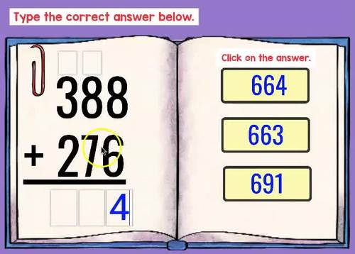 3-Digit Addition with Regrouping Math Games Boom™ Cards for 2nd & 3rd Grade