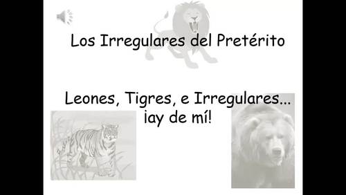 Spanish Irregular Preterit Video Note Bundle