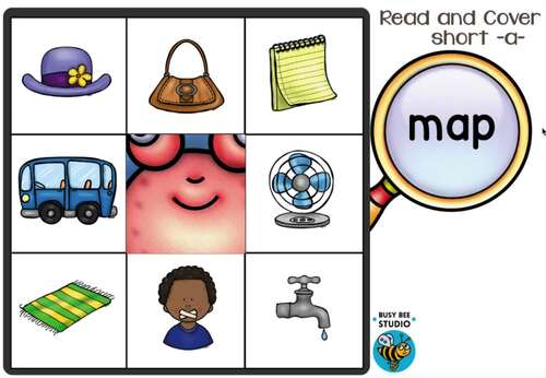 CVC Words Short A Game Boom Cards by Busy Bee Studio | TPT