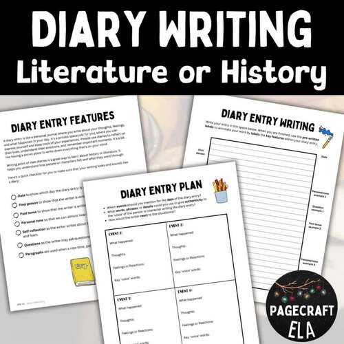 How to Write a Diary Entry with Checklists and Differentiated Planning
