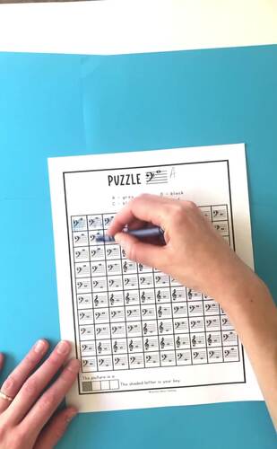 Bass Clef & Treble Clef Note Reading Activity - Printable Music Escape ...