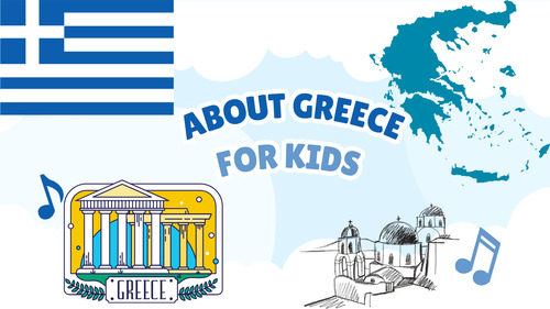 Preview of Greece for Kids | Short Educational Video with Real Footage + MP3 Voiceover