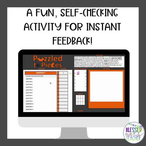 Angle Relationships Digital Activity and Worksheet Halloween 8th Grade