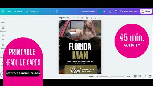 Writing and Presentation Practice That Students Want to Do: FLORIDA MAN!