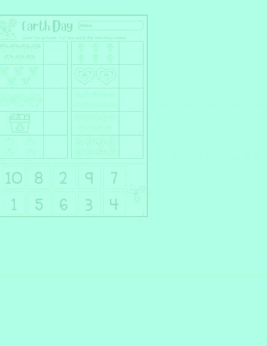 PreK Kindergarten Counting to 10 Earth Day Number Matching Cut & Paste ...