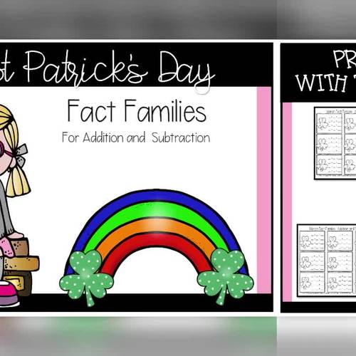 Fact Family Worksheets for Addition and Subtraction St