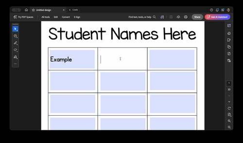Editable Name Trace & Writing Practice